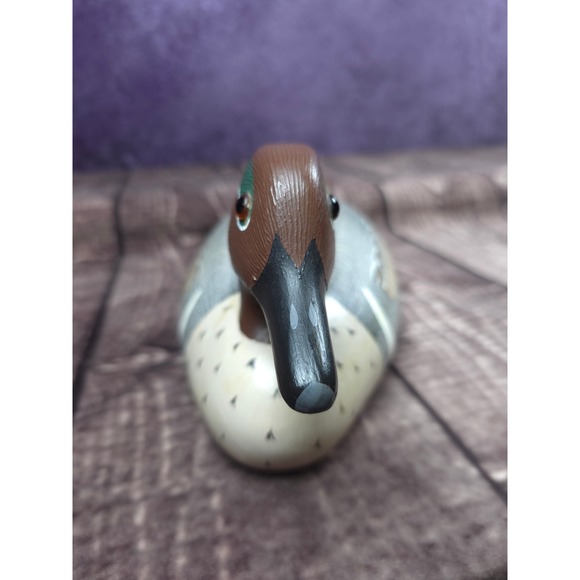 Wildfowler Decoys Green Wing Teal Drake Signed Bruce Nock Vintage 1984 - Picture 2 of 11